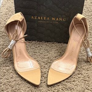 Azalea Wang Women's Tan Heels